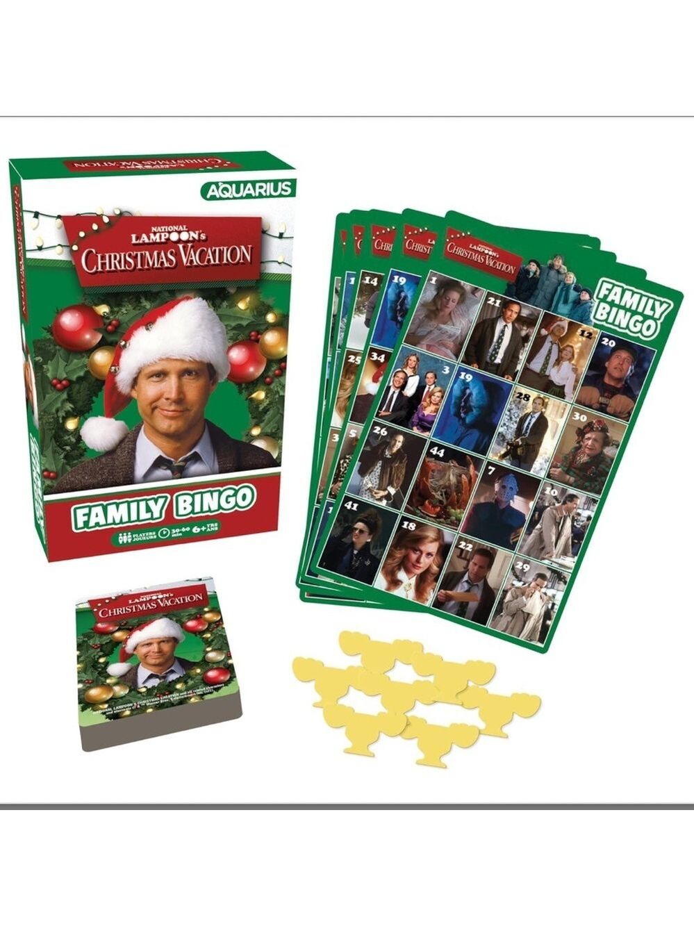 Aquarius Christmas Vacation Family Bingo Game NIB